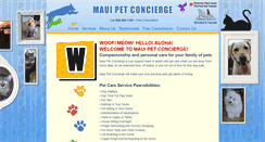 Desktop Screenshot of mauipetconcierge.com